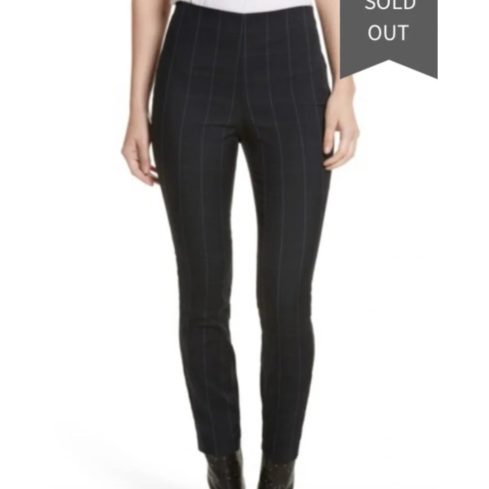 Rag & Bone Simone Skinny Pant Glen Plaid Navy Size 4 EUC